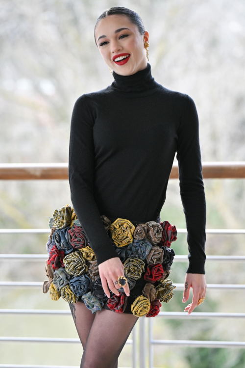 Maria Esposito at Mare Fuori 5th Season Photocall in Rome, February 2025