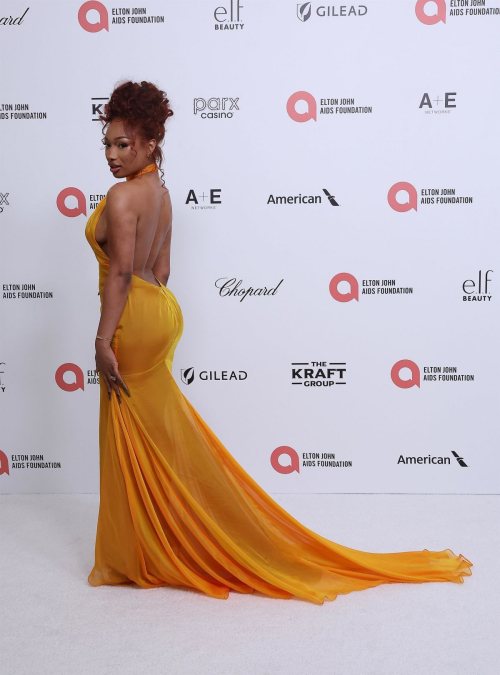 Megan Thee Stallion at Elton John AIDS Foundation