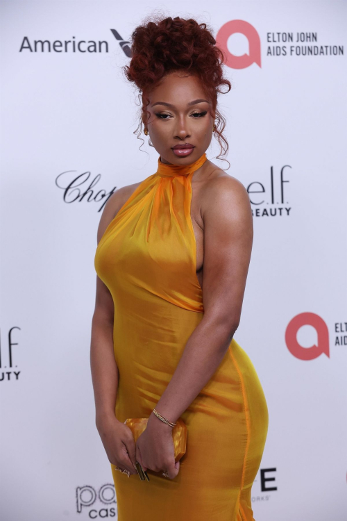 Megan Thee Stallion at Elton John AIDS Foundation