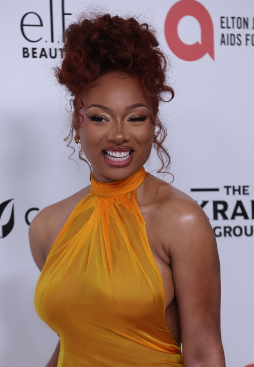 Megan Thee Stallion at Elton John AIDS Foundation