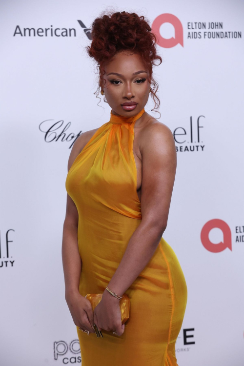 Megan Thee Stallion at Elton John AIDS Foundation