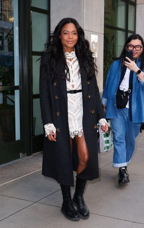 Naomie Harris Leaves Hotel in New York, March 2025