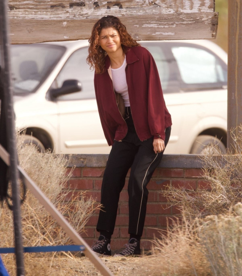 Zendaya Coleman on the Set of Euphoria Season 3, February 2025 1