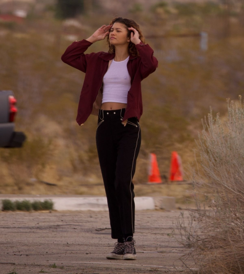 Zendaya Coleman on the Set of Euphoria Season 3, February 2025 6