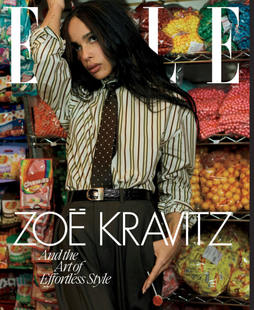 Zoey Kravitz in Elle Magazine, March 2025 1