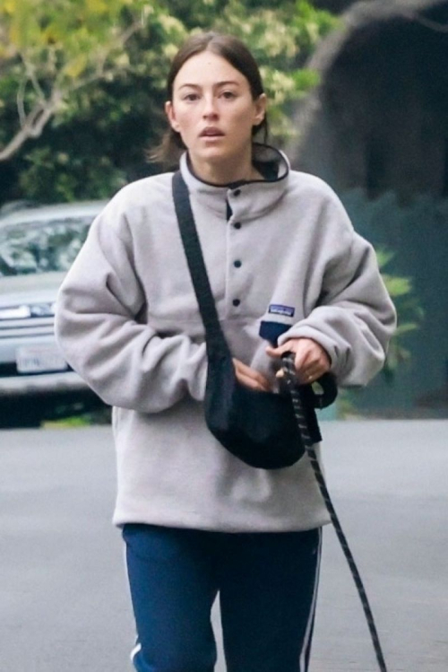 Ana Corrigan Out with Dog in Los Feliz, April 2025 1