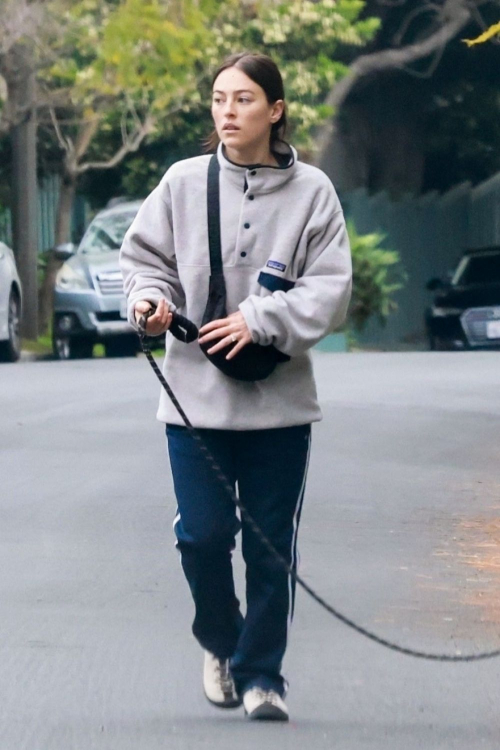 Ana Corrigan Out with Dog in Los Feliz, April 2025 2