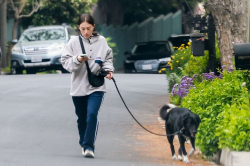 Ana Corrigan Out with Dog in Los Feliz, April 2025 3