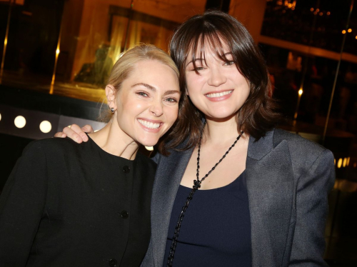 Annasophia Robb and Isa Briones at All Nighter Photocall New York, April 2025 5