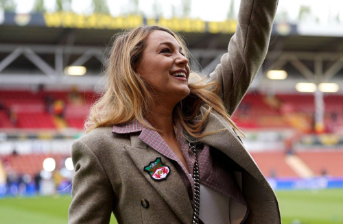 Blake Lively at Sky Bet Match Wrexham vs Charlton, April 2025