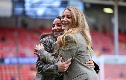 Blake Lively at Sky Bet Match Wrexham vs Charlton, April 2025 6