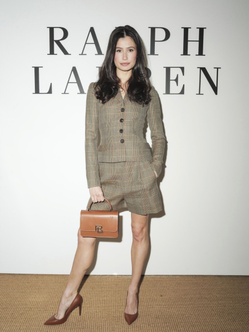 Delaney Rowe at Ralph Lauren Fall 2025 Collection Show in New York, April 2025
