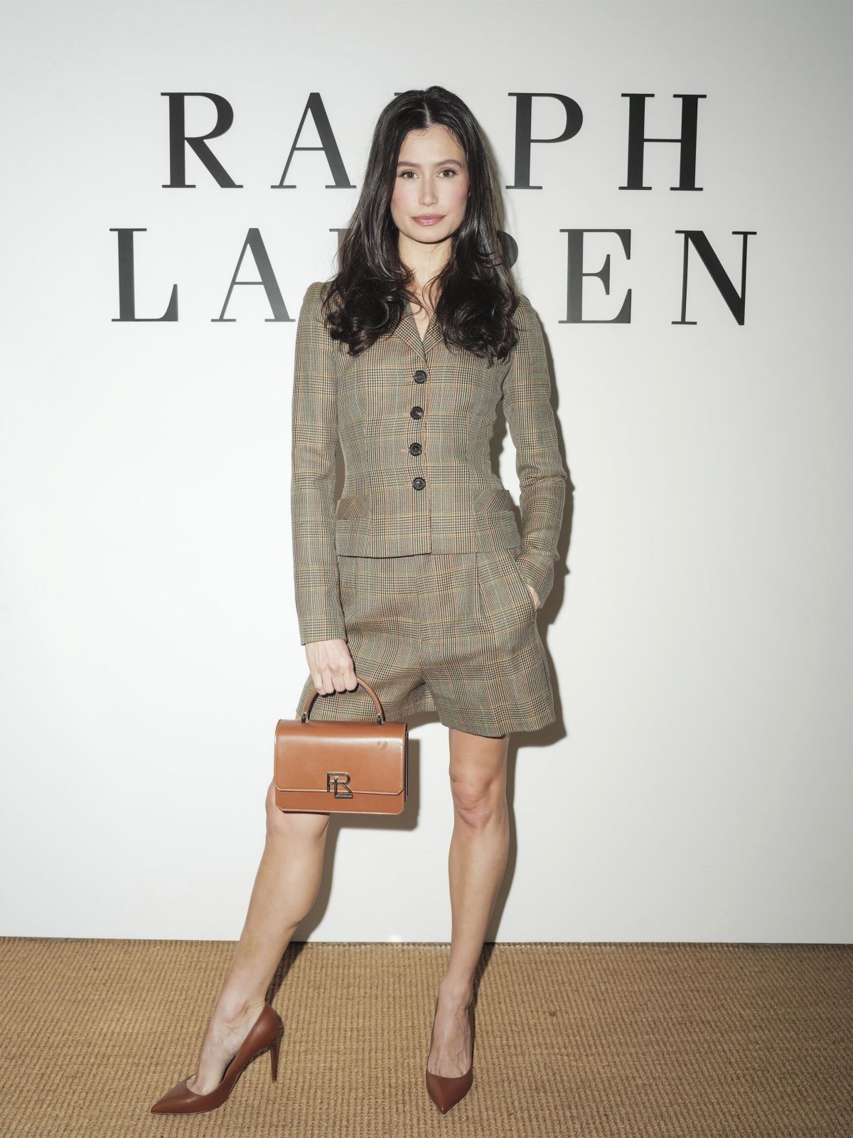 Delaney Rowe at Ralph Lauren Fall 2025 Collection Show in New York, April 2025
