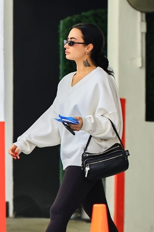 Demi Lovato leaves parking lot Beverly Hills, April 2025