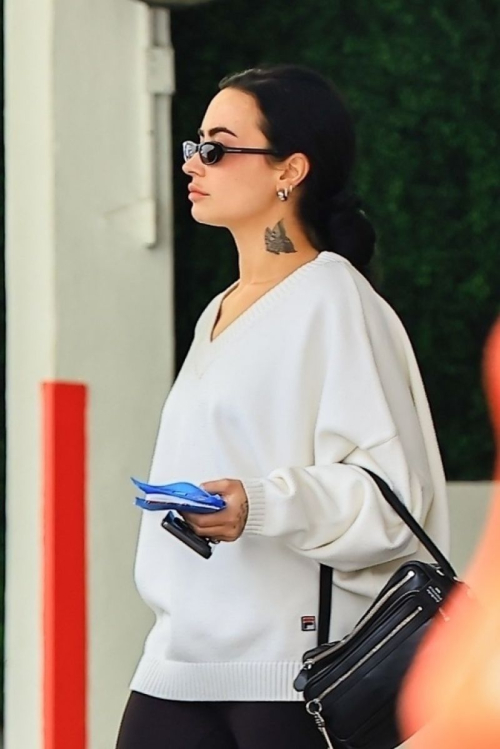 Demi Lovato leaves parking lot Beverly Hills, April 2025 3