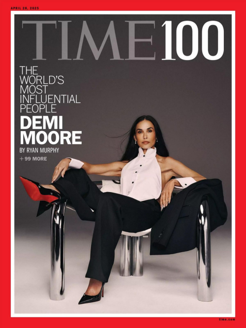Demi Moore in Time 100 magazine, April 2025