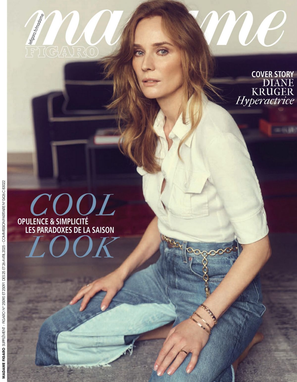 Diane Kruger in Madame Figaro, April 2025