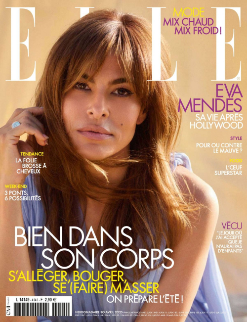 Eva Mendes in Elle France, April 2025
