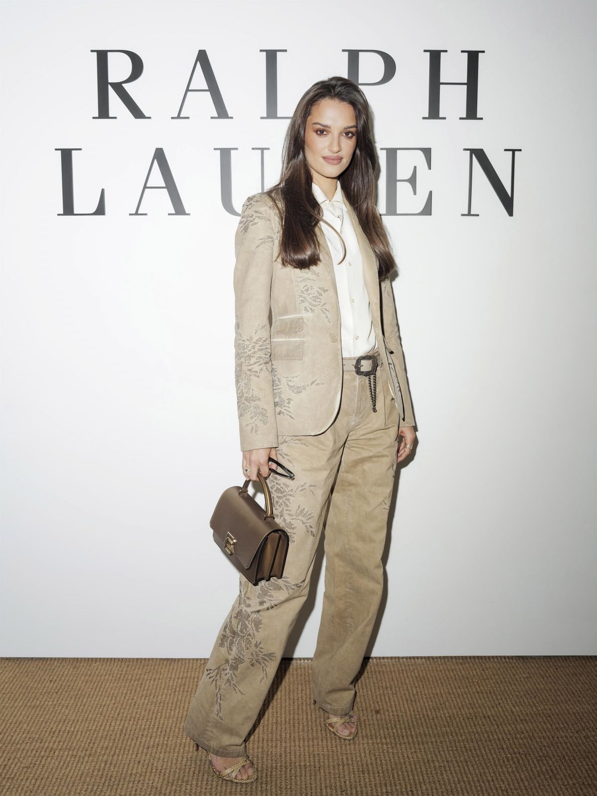 Gabrielle Caunesil at Ralph Lauren Fall 2025 Collection Show in New York, April 2025
