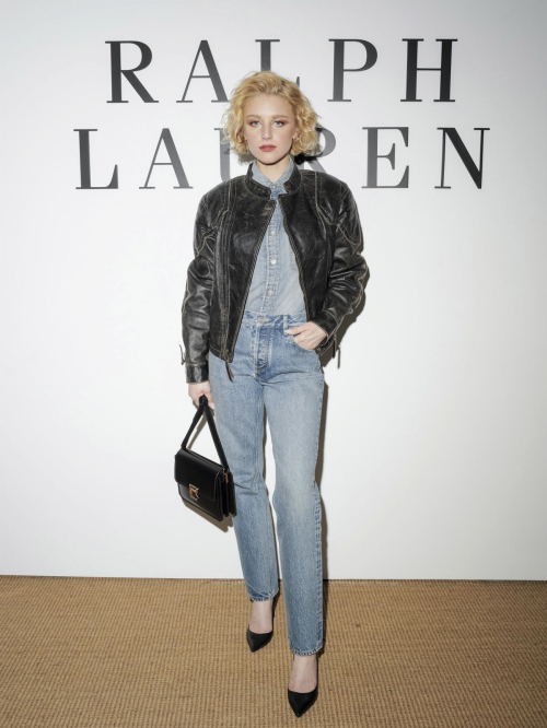 Julia Schlaepfer at Ralph Lauren Fall 2025 Collection Show in New York, April 2025 2