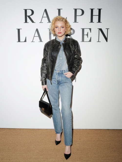 Julia Schlaepfer at Ralph Lauren Fall 2025 Collection Show in New York, April 2025 3