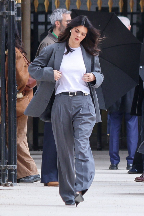 Kendall Jenner on Set of L’Oreal Commercial Paris, April 2025