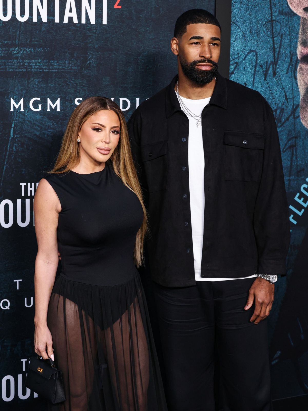 Larsa Pippen and Jeff Coby at Accountant 2 Premiere, April 2025