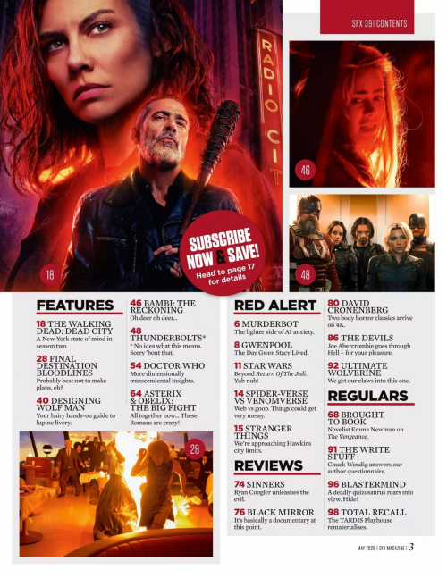 Lauren Cohan in SFX Magazine, May 2025 9