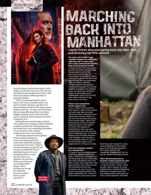 Lauren Cohan in SFX Magazine, May 2025 4