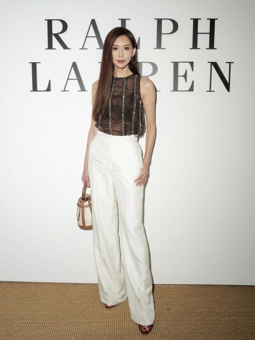 Lin Chi-Ling at Ralph Lauren Fall 2025 Collection Show in New York, April 2025 1