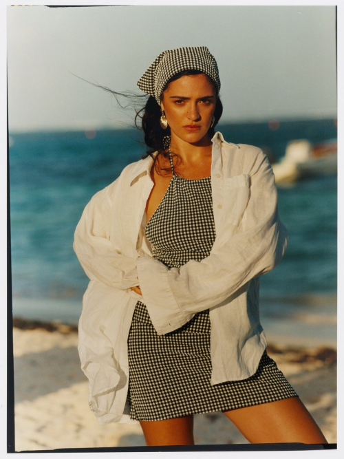 Luna Blaise for Hunza G Gingham Campaign, April 2025 19