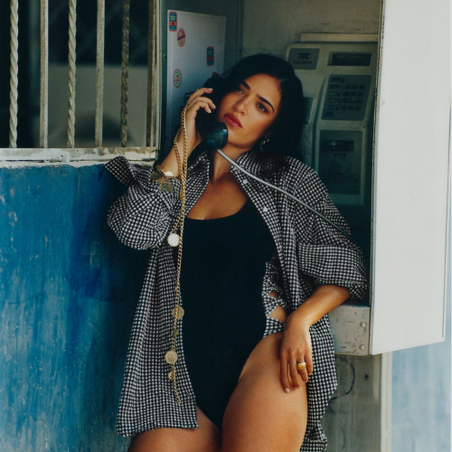 Luna Blaise for Hunza G Gingham Campaign, April 2025 20