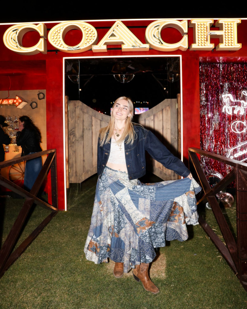 Meg Donnelly at Nylon Desert Disco Thermal, April 2025