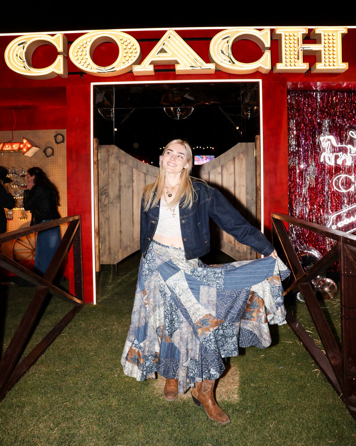 Meg Donnelly at Nylon Desert Disco Thermal, April 2025