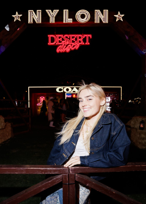 Meg Donnelly at Nylon Desert Disco Thermal, April 2025 1