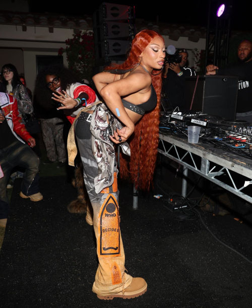 Megan Thee Stallion at Coachella, Revolve and Palm Tree Beach Club, April 2025 1