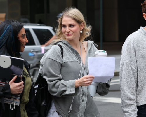 Meghan Trainor and Amelia Hamlin on Set The Beauty New York, April 2025 4