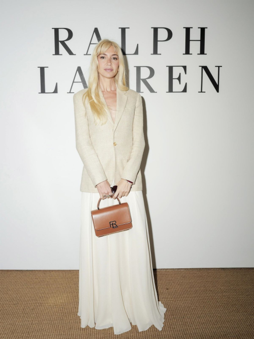 Sabine Getty at Ralph Lauren Fall 2025 Collection Show in New York, April 2025