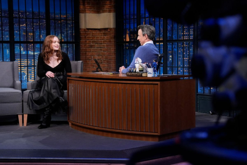 Sadie Sink at Late Night with Seth Meyers, April 2025 4
