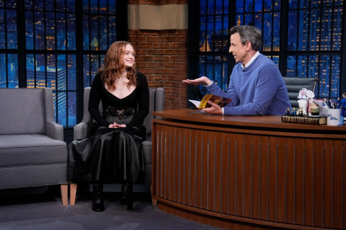 Sadie Sink at Late Night with Seth Meyers, April 2025 5