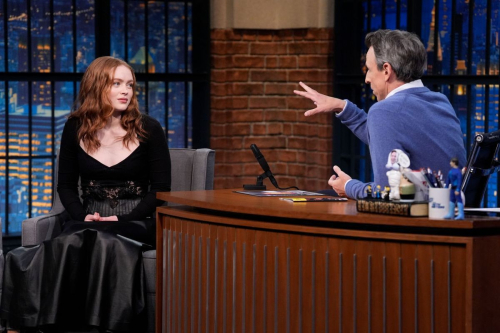 Sadie Sink at Late Night with Seth Meyers, April 2025 6
