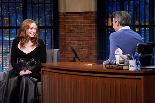 Sadie Sink at Late Night with Seth Meyers, April 2025 7