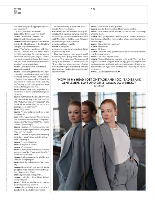 Sarah Snook in Variety Broadway Actors on Actors, 2025 1
