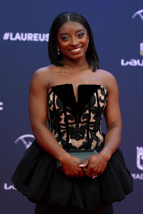 Simone Biles at 2025 Laureus World Sport Awards in Madrid, April 2025 9