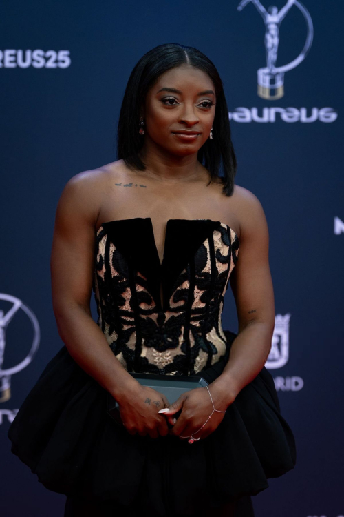 Simone Biles at 2025 Laureus World Sport Awards in Madrid, April 2025 2