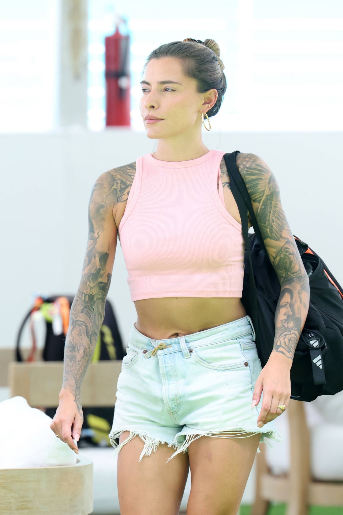 Sophia Thomalla at Miami Open at Hard Rock Stadium, March 2025