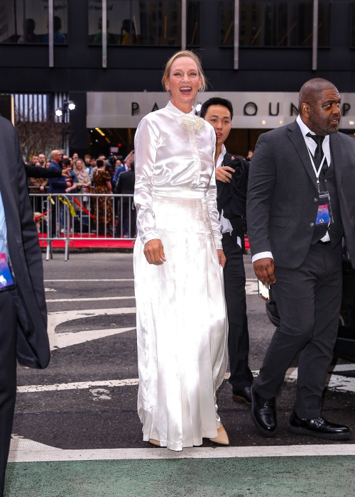Uma Thurman at Good Night Broadway Opening, April 2025 2