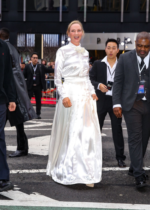 Uma Thurman at Good Night Broadway Opening, April 2025 3