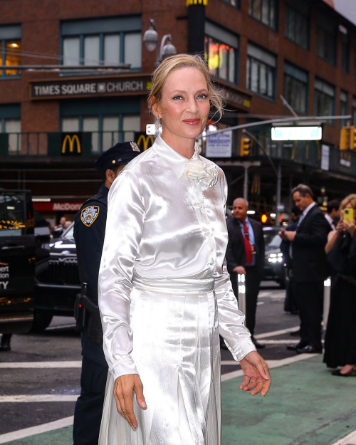 Uma Thurman at Good Night Broadway Opening, April 2025 4