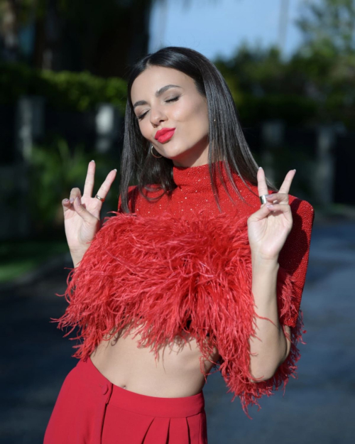Victoria Justice at photoshoot, April 2025